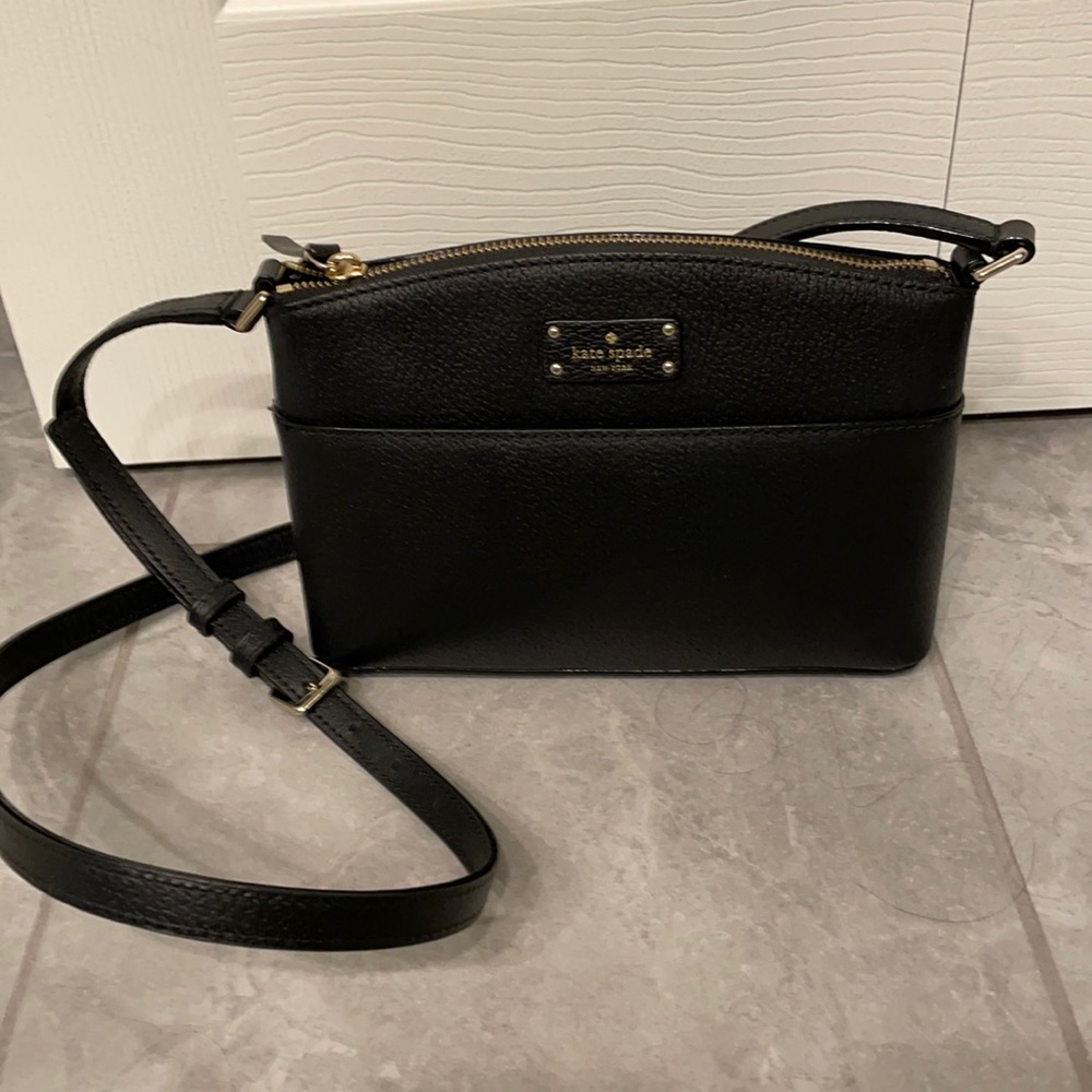 Black leather Kate Spade Cross-Body